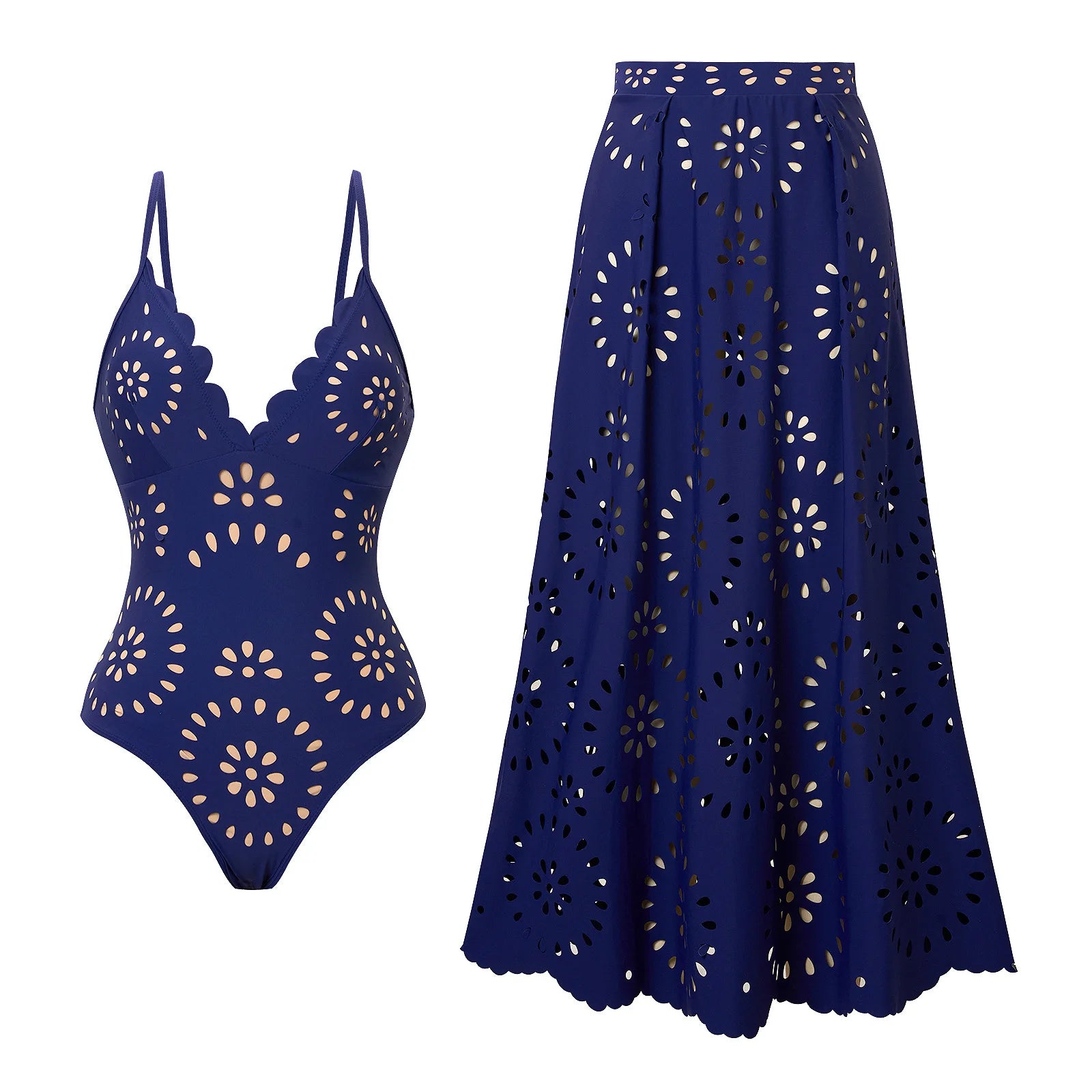 2024 New Sexy Ruffle Bikini Set Printed Brazilian Biquini Women Swimwear Skirt Bathing Suit Girls Summer Beachwear Dress