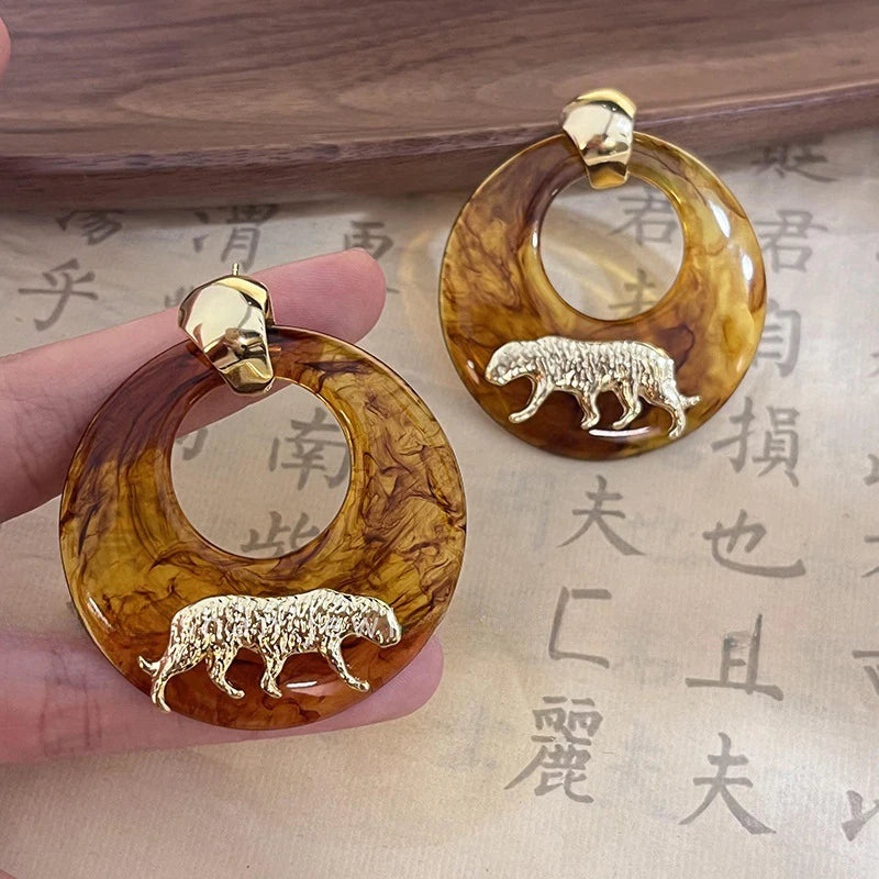 Exaggerate Luxury Earrings Trend Fashion Women Jewelry Exquisite Personality Party Gifts Geometric Accessories Unique RG0405
