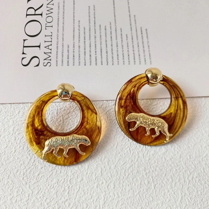 Exaggerate Luxury Earrings Trend Fashion Women Jewelry Exquisite Personality Party Gifts Geometric Accessories Unique RG0405