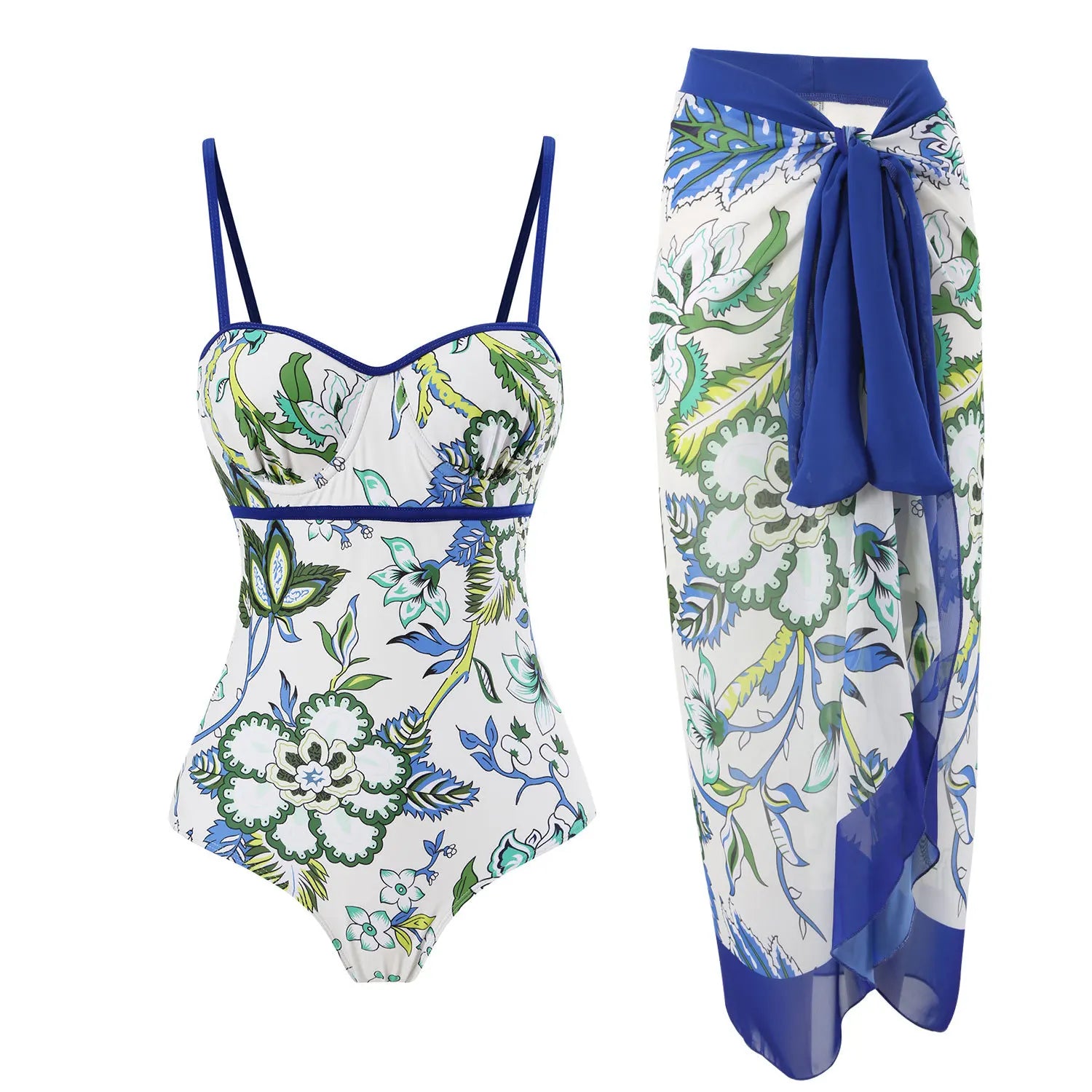 2023 New Arrival Push Up Women Bikini Set Floral Printed Ruffle Bikinis Strappy Bandage Swimwear Brazilian Biquini Bathing Suit
