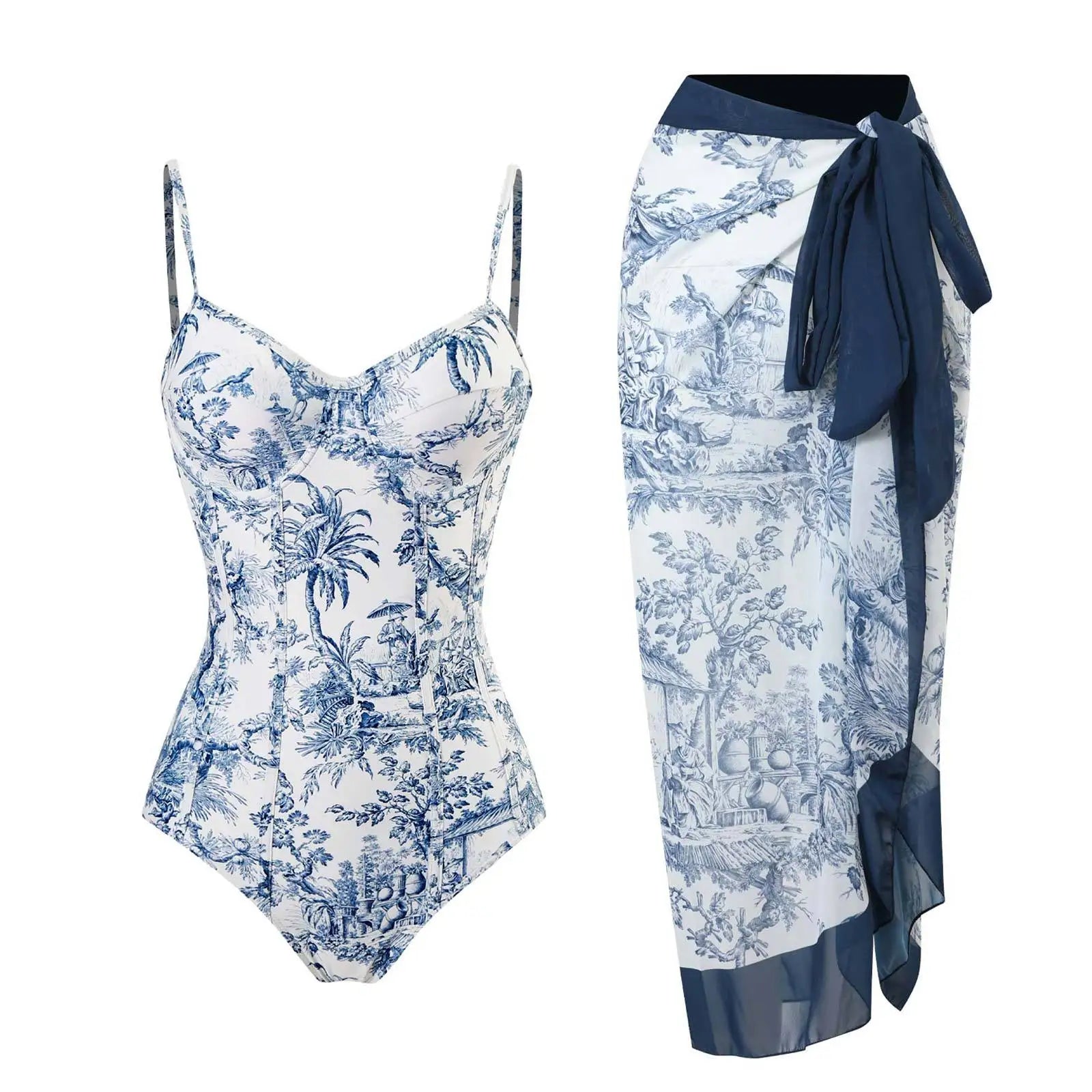 2023 New Arrival Push Up Women Bikini Set Floral Printed Ruffle Bikinis Strappy Bandage Swimwear Brazilian Biquini Bathing Suit