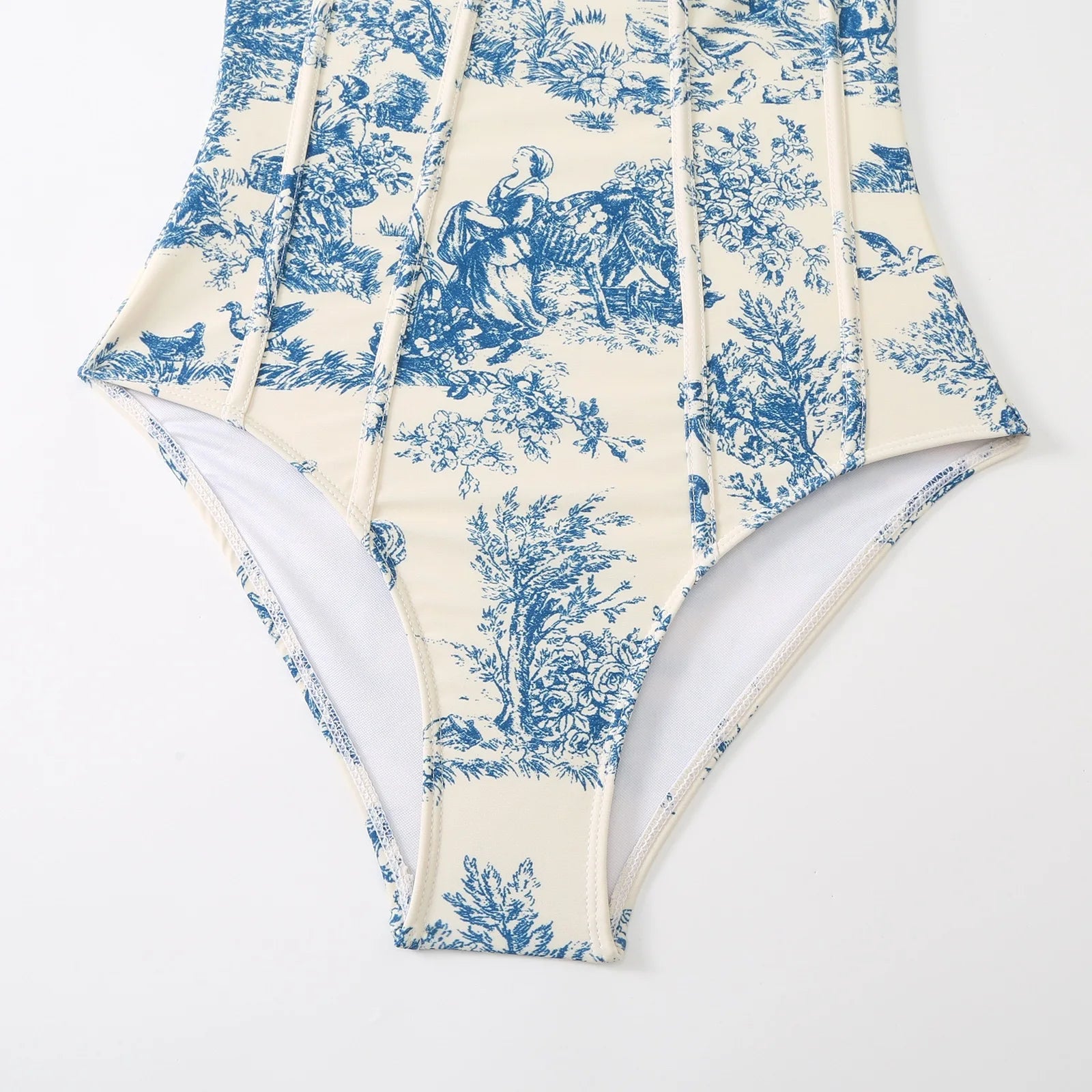 2023 New Arrival Push Up Women Bikini Set Floral Printed Ruffle Bikinis Strappy Bandage Swimwear Brazilian Biquini Bathing Suit