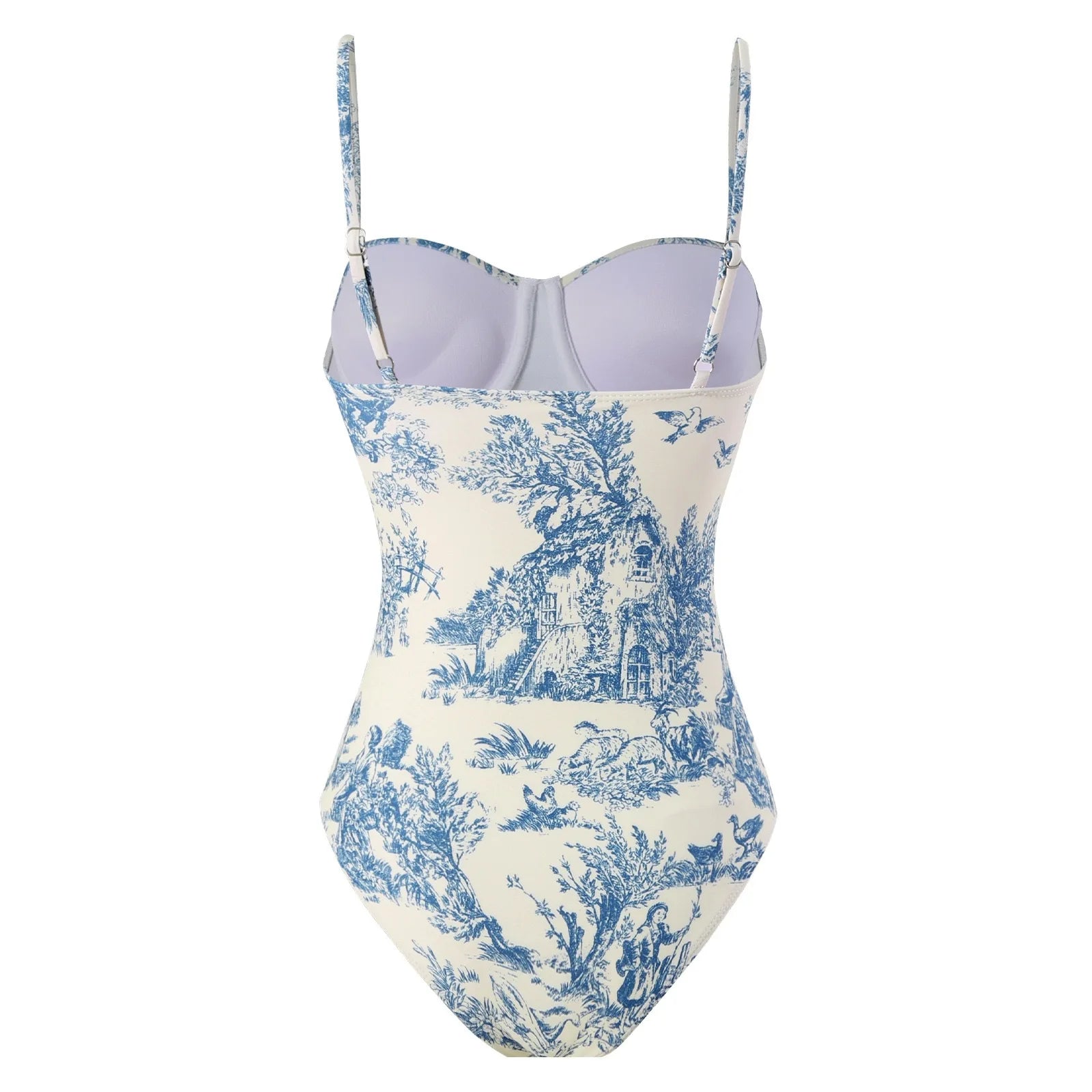 2023 New Arrival Push Up Women Bikini Set Floral Printed Ruffle Bikinis Strappy Bandage Swimwear Brazilian Biquini Bathing Suit